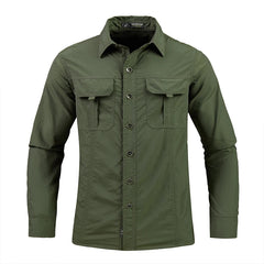 Lightweight Quick-Drying Shirt Tactical Shirt Outdoor Military Long-Sleeve Work Shirt Breathable Sports Tops Sun Protection